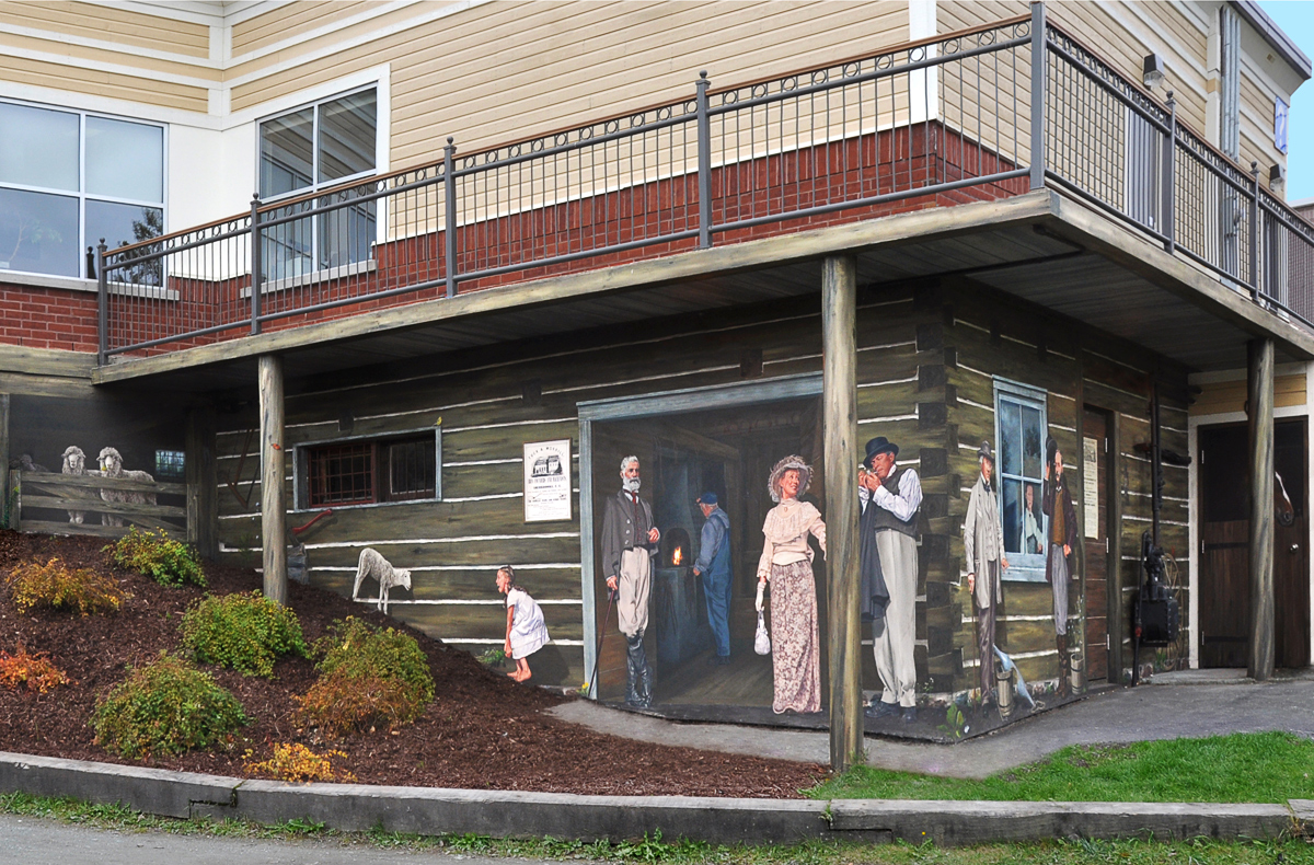 Les moulins d’en haut - Murales Sherbrooke